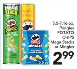 Pete's Fresh Market Pringles POTATO CHIPS Mega Stacks or Mingles offer