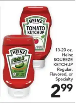 Pete's Fresh Market 13-20 oz. Heinz SQUEEZE KETCHUP offer