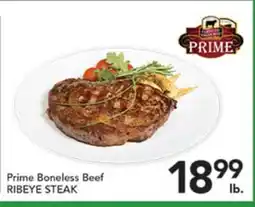 Pete's Fresh Market Prime Boneless Beef RIBEYE STEAK offer