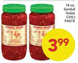 Pete's Fresh Market 18 oz. Sambal Oelek CHILI PASTE offer