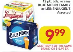 Pete's Fresh Market BLUE MOON FAMILY or LEINENKUGEL'S offer