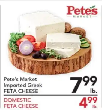 Pete's Fresh Market Pete's Market Imported Greek FETA CHEESE offer