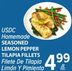 Cermak Fresh Market USDC Homemade SEASONED LEMON PEPPER TILAPIA FILLETS offer