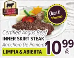 Cermak Fresh Market Certified Angus Beef INNER SKIRT STEAK offer