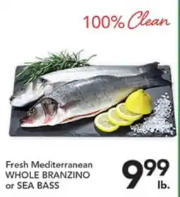 Pete's Fresh Market Fresh Mediterranean WHOLE BRANZINO or SEA BASS offer