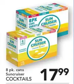 Pete's Fresh Market 8 pk. cans Suncruiser COCKTAILS offer
