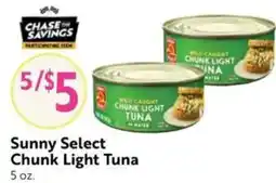 Save Mart Sunny Select Chunk Light Tuna offer