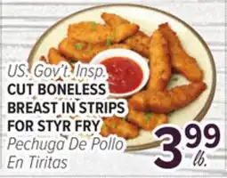 Cermak Fresh Market U.S. Gov't Insp. CUT BONELESS BREAST IN STRIPS FOR STYR FRY offer