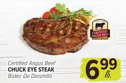 Cermak Fresh Market Certified Angus Beef CHUCK EYE STEAK offer