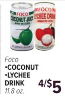 Cermak Fresh Market Foco •COCONUT •LYCHEE DRINK offer