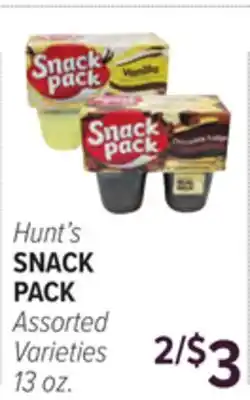 Cermak Fresh Market Hunt's SNACK PACK offer