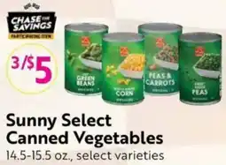 Save Mart Sunny Select Canned Vegetables offer