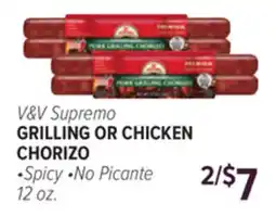 Cermak Fresh Market V&V Supremo GRILLING OR CHICKEN CHORIZO offer