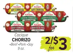 Cermak Fresh Market Cacique CHORIZO offer