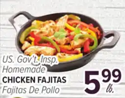 Cermak Fresh Market US. Gov't. Insp. Homemade CHICKEN FAJITAS offer
