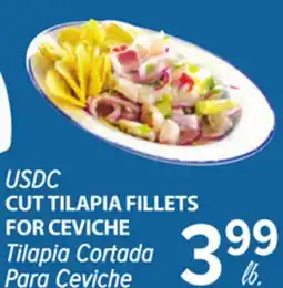 Cermak Fresh Market USDC CUT TILAPIA FILLETS FOR CEVICHE offer