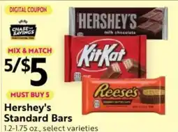 Save Mart Hersheys Standard Bars offer