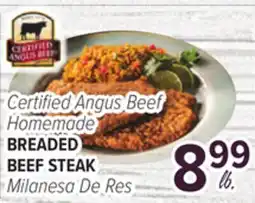 Cermak Fresh Market Certified Angus Beef Homemade BREADED BEEF STEAK offer