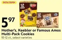 Save Mart Mothers Keebler or Famous Amos Multi Pack Cookies offer