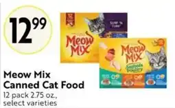 Save Mart Meow Mix Canned Cat Food offer