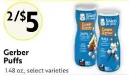 Save Mart Gerber Puffs offer