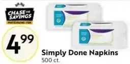 Save Mart Simply Done Napkins offer