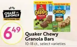 Save Mart Quaker Chewy Granola Bars offer
