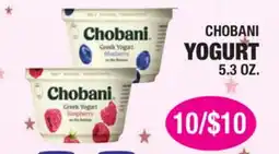 Carnicerias Jimenez CHOBANI YOGURT offer