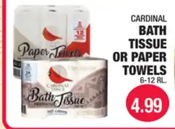 Carnicerias Jimenez CARDINAL BATH TISSUE OR PAPER TOWELS offer