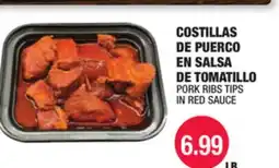 Carnicerias Jimenez PORK RIBS TIPS IN RED SAUCE offer