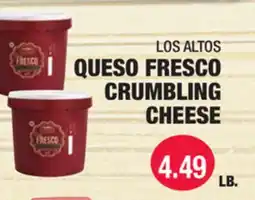 Carnicerias Jimenez LOS ALTOS QUESO FRESCO CRUMBLING CHEESE offer