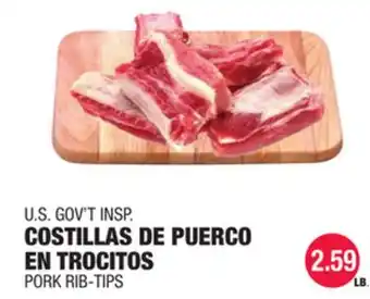 Carnicerias Jimenez U.S. GOV'T INSP. COSTILLAS DE PUERCO EN TROCITOS offer