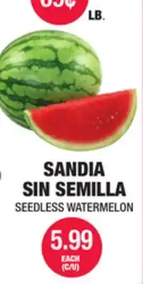 Carnicerias Jimenez SANDIA SIN SEMILLA offer
