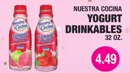 Carnicerias Jimenez NUESTRA COCINA YOGURT DRINKABLES offer