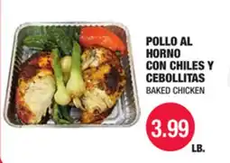 Carnicerias Jimenez POLLO AL HORNO CON CHILES Y CEBOLLITAS offer