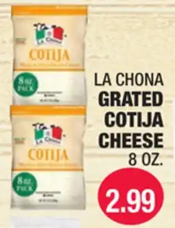 Carnicerias Jimenez LA CHONA GRATED COTIJA CHEESE offer