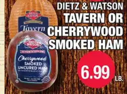 Carnicerias Jimenez DIETZ & WATSON TAVERN OR CHERRYWOOD SMOKED HAM offer