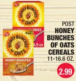Carnicerias Jimenez POST HONEY BUNCHES OF OATS CEREALS offer