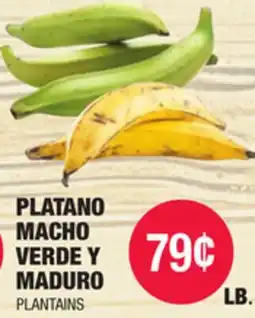 Carnicerias Jimenez PLATANO MACHO VERDE Y MADURO offer