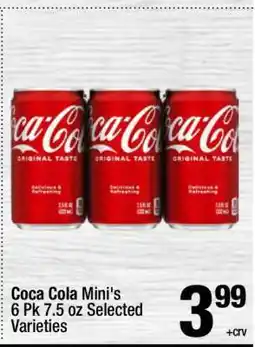 Super King Markets Coca Cola Mini's offer
