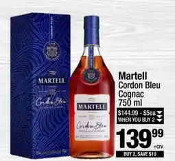 Super King Markets Martell Cordon Bleu Cognac 750 ml offer