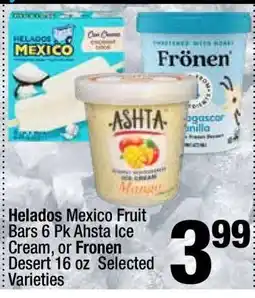 Super King Markets Helados Mexico Fruit Bars 6 Pk Ahsta Ice Cream, or Fronen Desert 16 oz offer