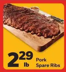 Save a Lot Pork Spare Ribs offer