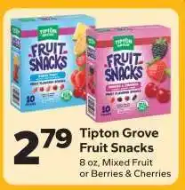 Save a Lot Tipton Grove Fruit Snacks offer