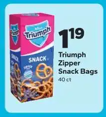 Save a Lot Triumph Zipper Snack Bags offer