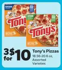 Save a Lot Tony's Pizzas offer
