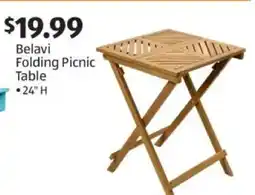 Aldi Belavi Folding Picnic Table offer