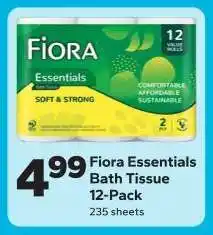 Save a Lot Fiora Essentials Bath Tissue 12-Pack offer