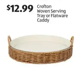 Aldi Crofton Woven Serving Tray or Flatware Caddy offer