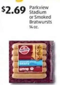 Aldi Parkview Stadium or Smoked Bratwursts offer